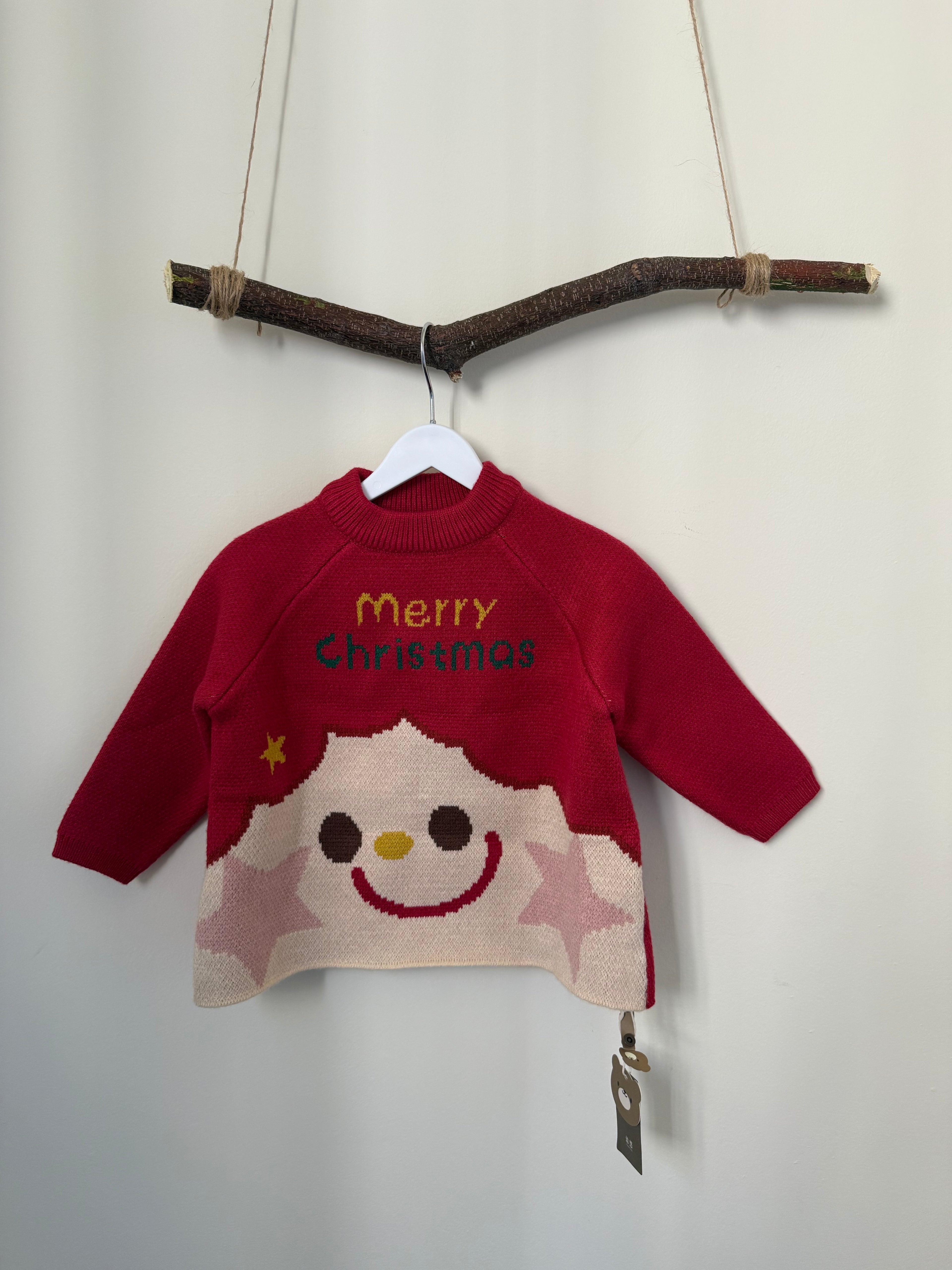 Christmas-Themed Kids' Knitted Sweater