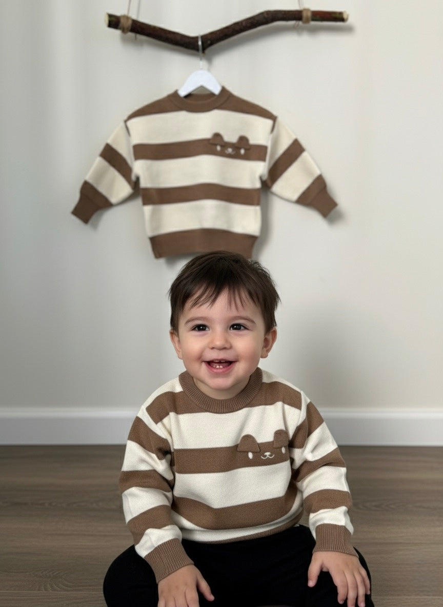 Boys' Striped Winter Sweater