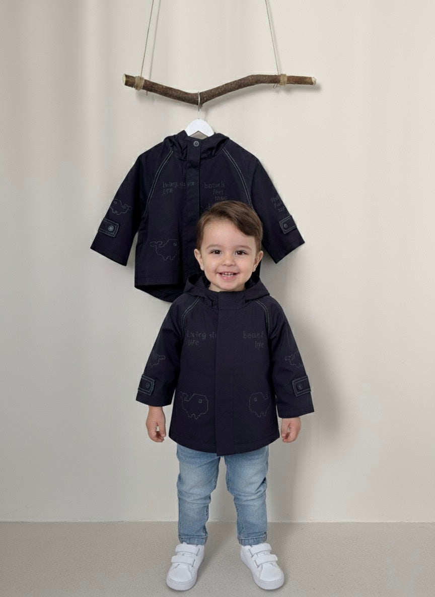 Hooded Toddler Boys' Jacket