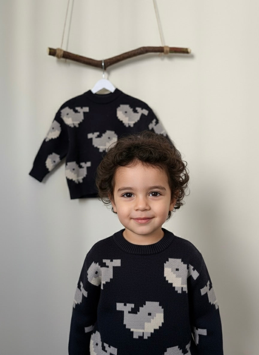 Patterned Knit Sweater