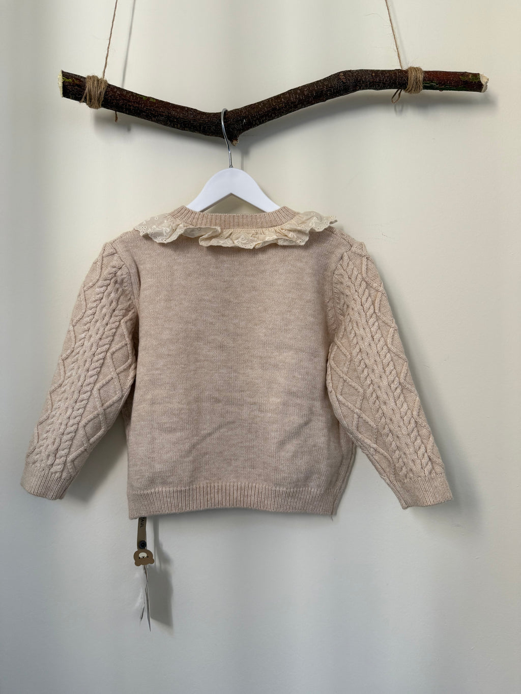 Toddler Girls Sweater with Lace