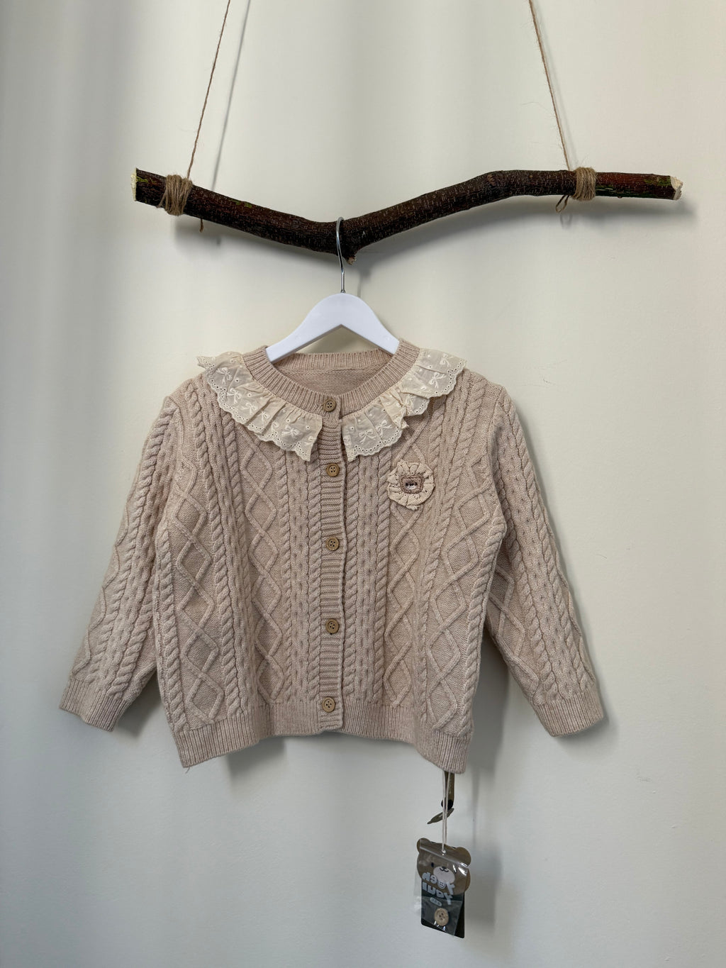 Toddler Girls Sweater with Lace