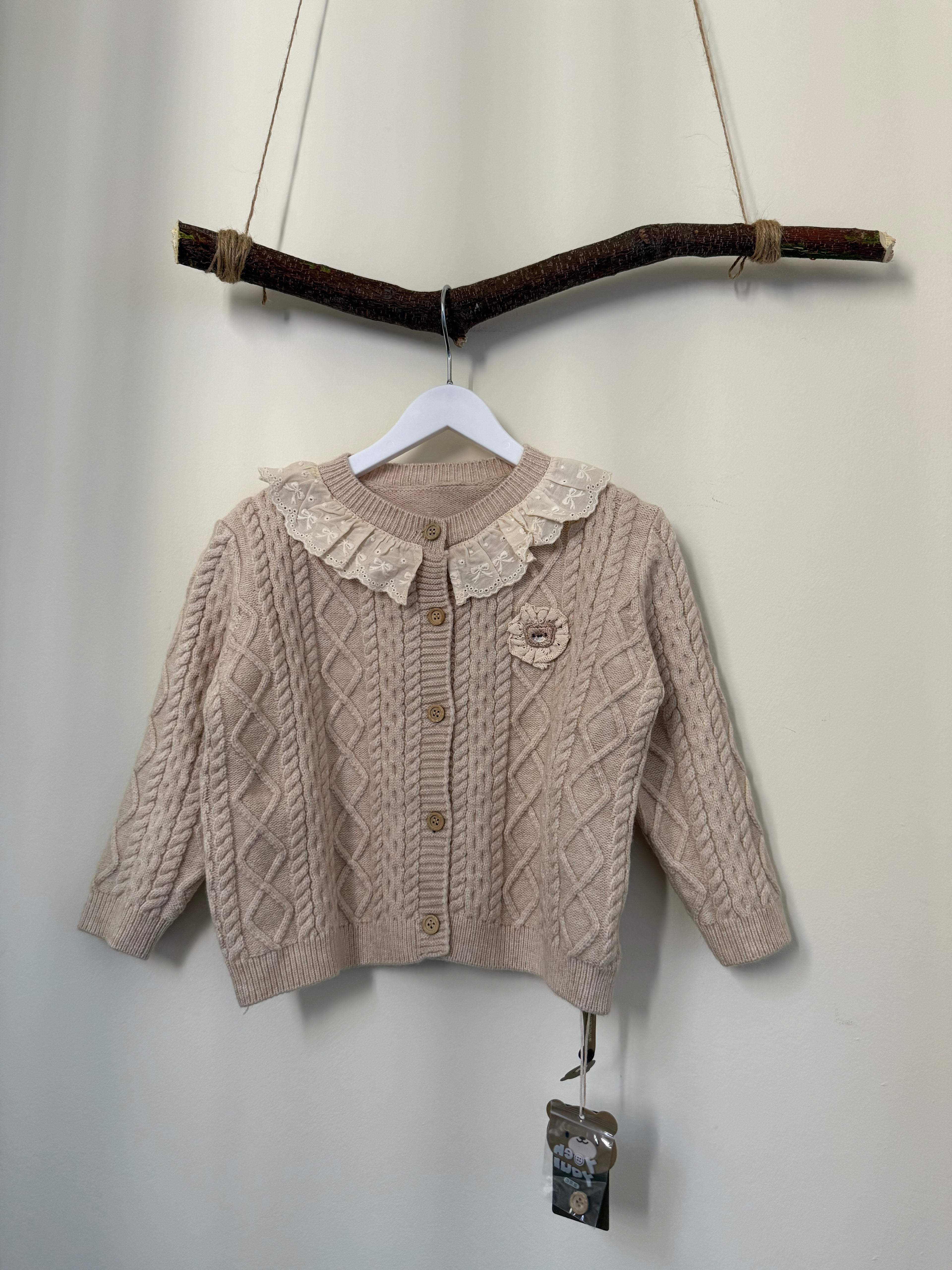 Toddler Girls Sweater with Lace