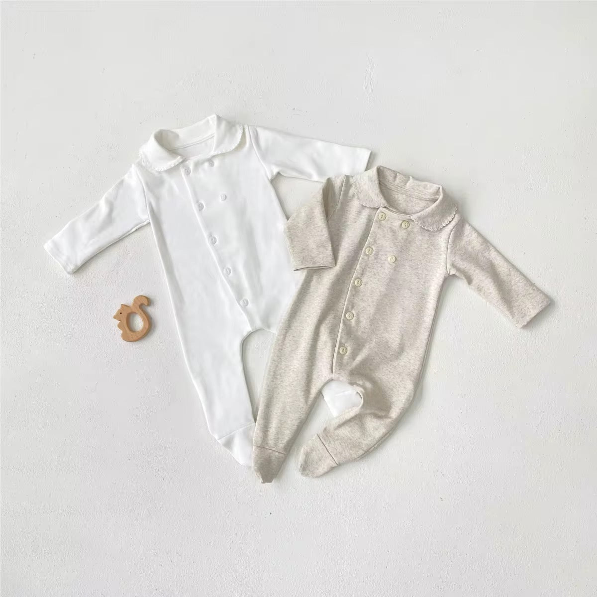 Lapel Romper Bodysuit