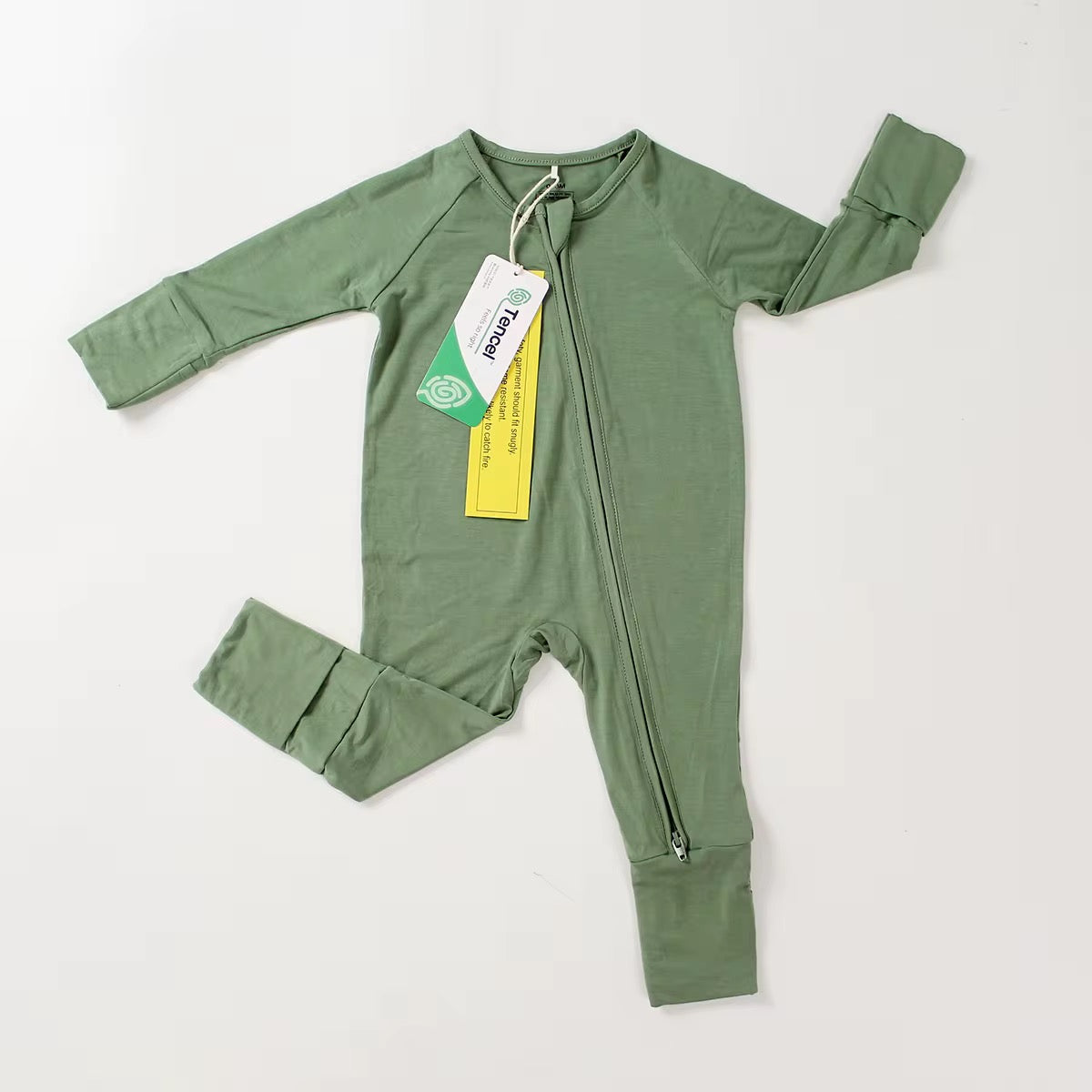 Bamboo Zipper Baby Romper