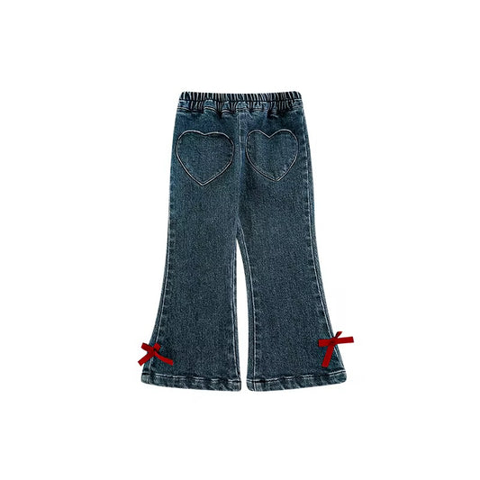 Blue Cotton Baby Bell Bottoms