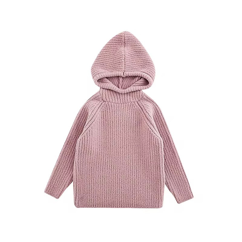 Winter Kids Knit Sweater Hoodie