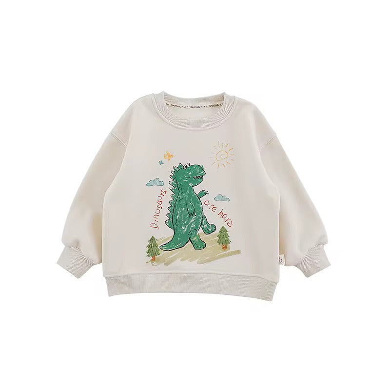 Kids' Dinosaur Fleece Sweatshirt