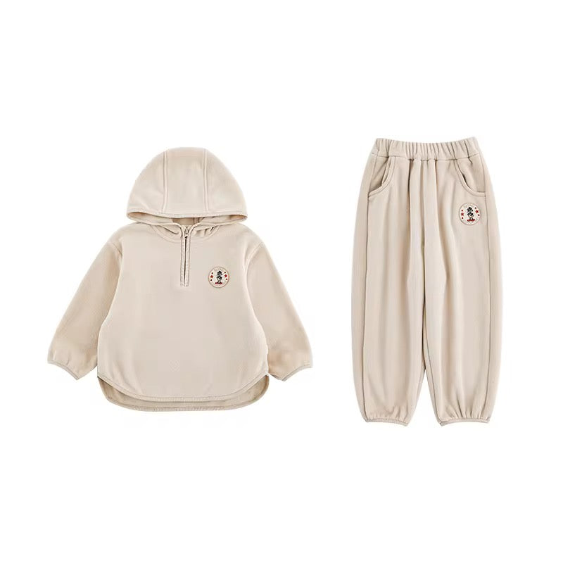 Kids' 1/4 Zip Tracksuit Set