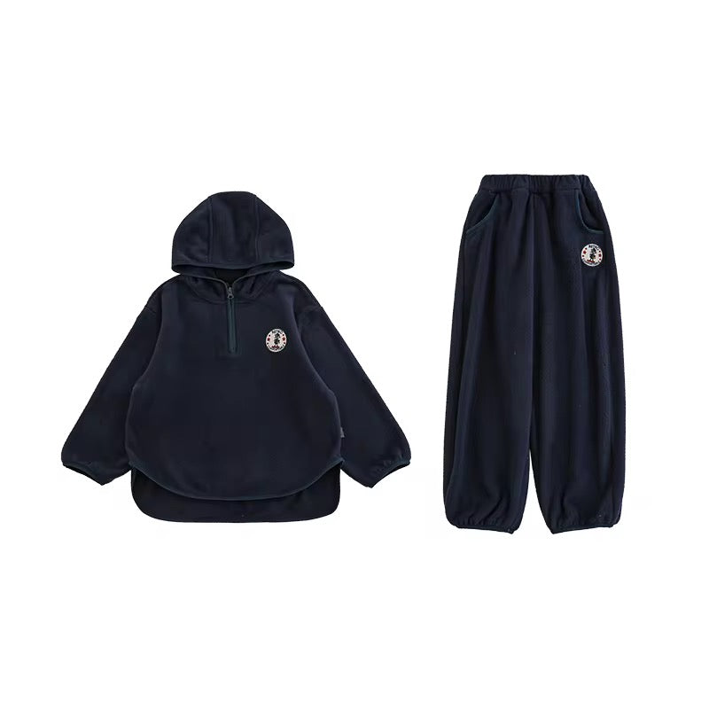 Kids' 1/4 Zip Tracksuit Set